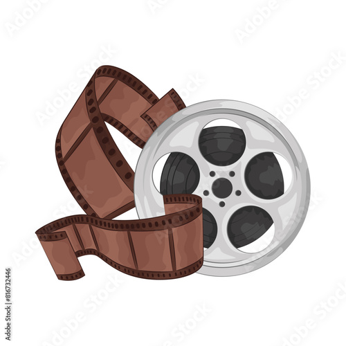 Illustration of film roll 