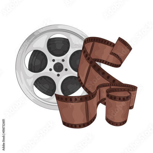 Illustration of film roll 