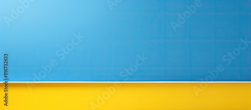 Template with a blue and ye...