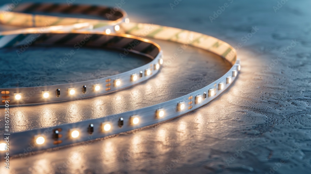 roll of diode strip, led lighting in interior