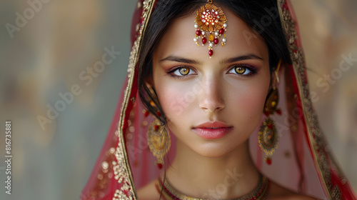 Portrait of beautiful Indian girl