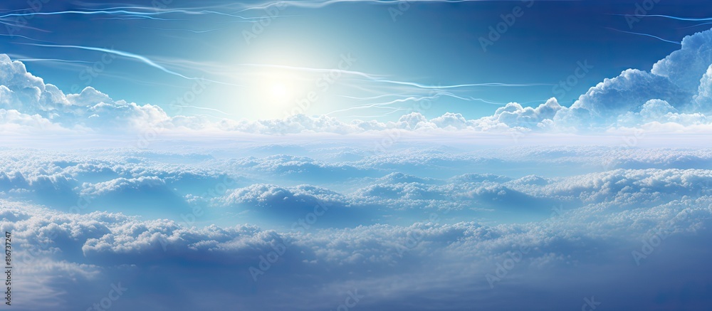 The sky with its vast expanse and endless hues provides a serene and majestic backdrop to the world below. with copy space image. Place for adding text or design The sky with its vast expanse and endless hues provides a serene and majestic backdrop to the world below. with copy space image. Place for adding text or design
