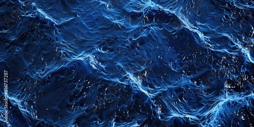 Close up view of water waves. Suitable for backgrounds and nature concepts #816737287
