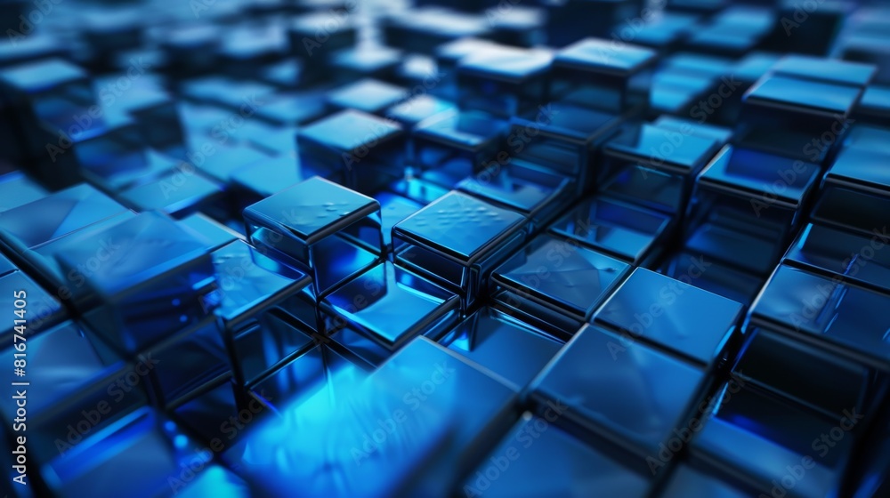abstract dark blue square futuristic background abstract dark blue square futuristic background