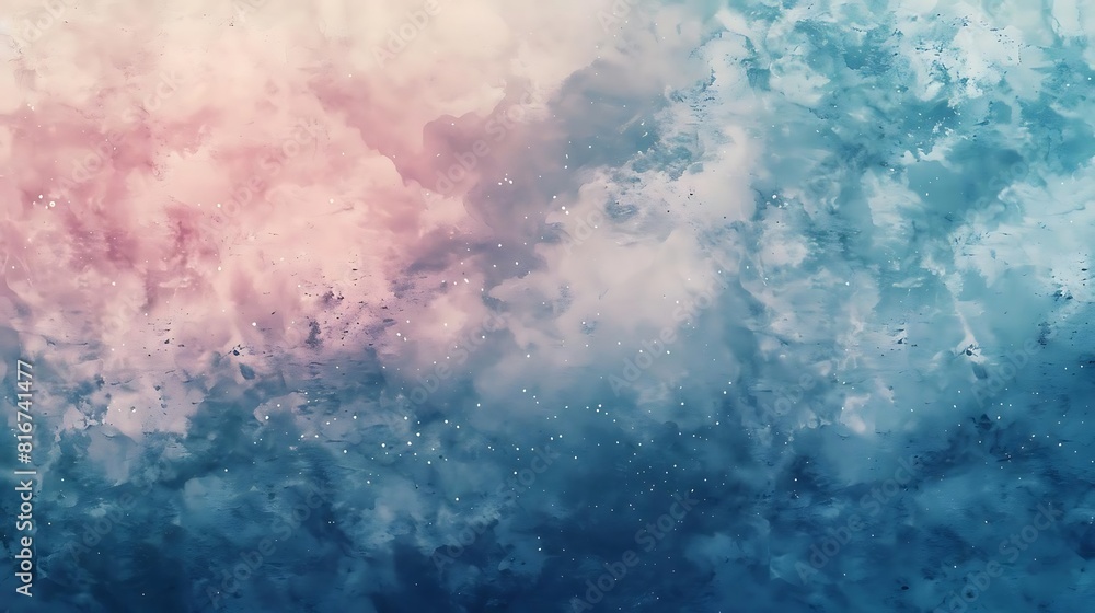 Abstract pink blue watercolor background.