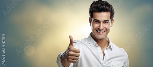 A smiling and jubilant youn...