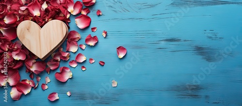 A wooden heart shaped decor...