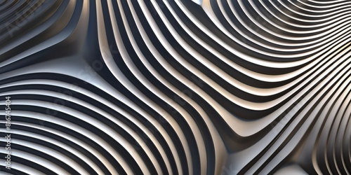 Close Up of a Wall With Wavy Lines