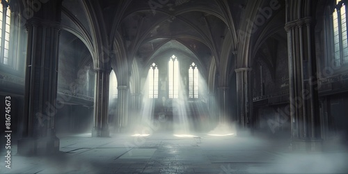 Church With Fog Coming Out of Windows