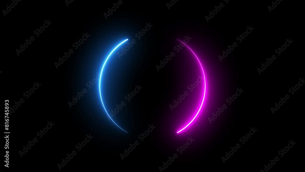 countdown 10 samoai 0 neon loading circle, animated rotating neon circle loading 4k