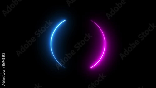 countdown 10 samoai 0 neon loading circle, animated rotating neon circle loading 4k