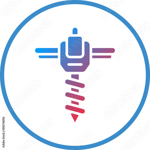 Vector Design Drain Auger Icon Style