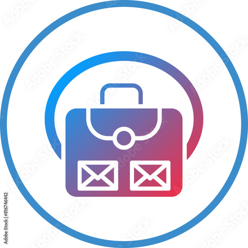 Vector Design Mail Bag Icon Style