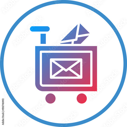 Vector Design Mail Carriage Icon Style photo