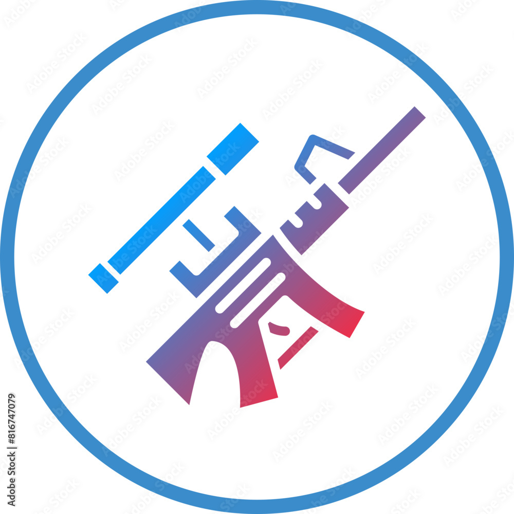 Vector Design Sniper Rifle Icon Style Vector Design Sniper Rifle Icon Style