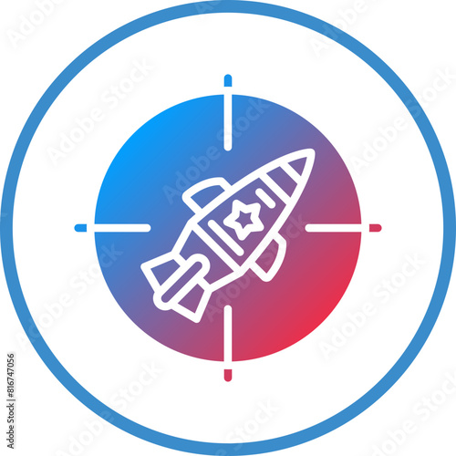 Vector Design Red Zone Icon Style