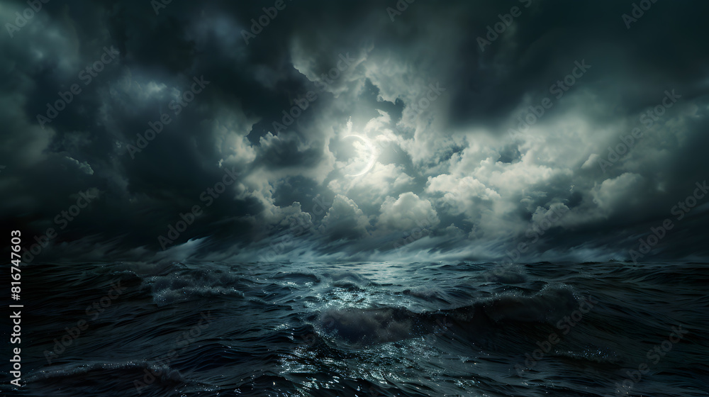 storm clouds over the sea storm clouds over the sea