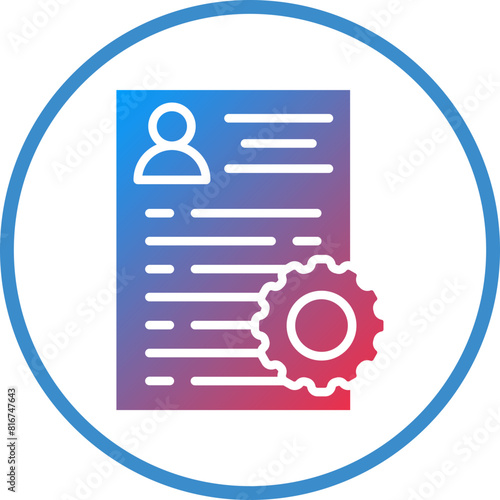Vector Design Applicants Management Icon Style