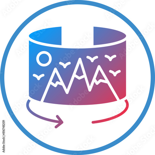 Vector Design 360 Image Icon Style
