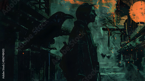scary halloween background