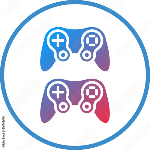 Vector Design Game Controller Icon Style