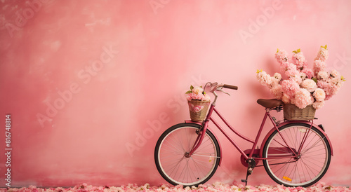 Cream Bicycle and Pastel Blooms photo