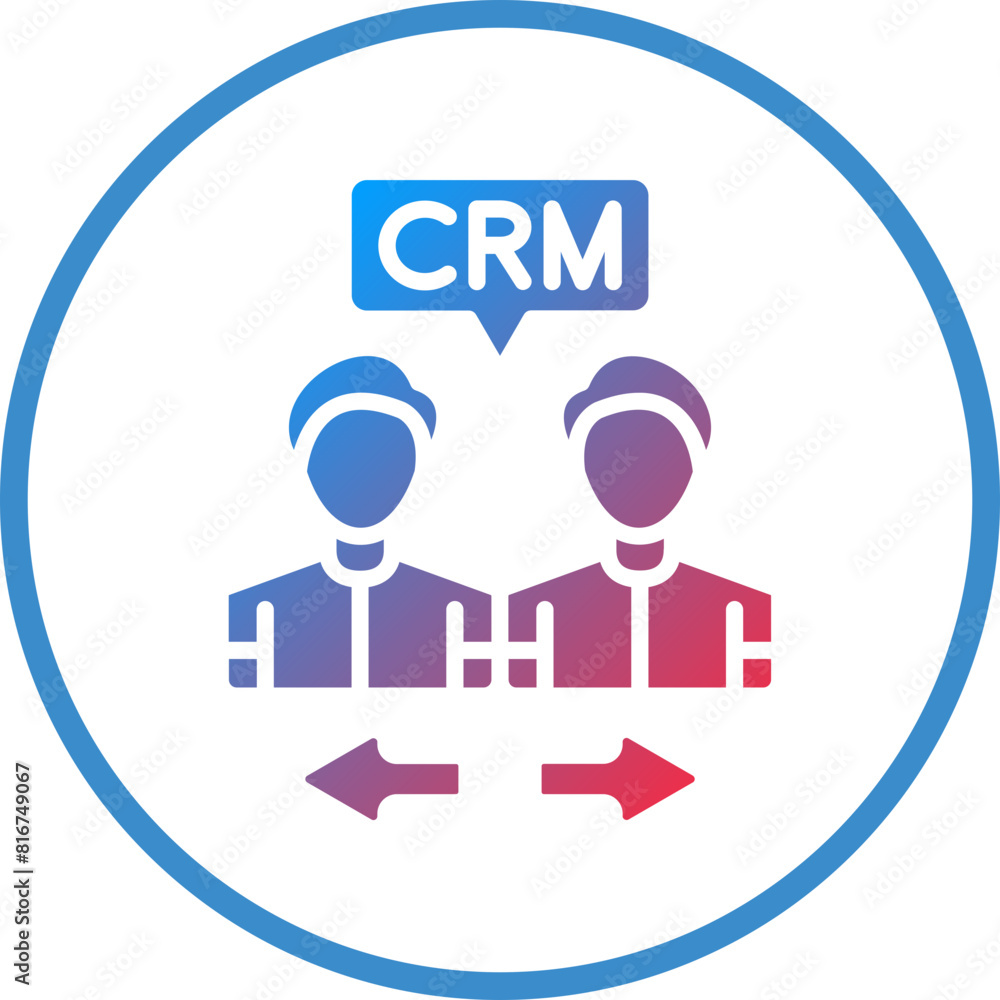 Vector Design Crm Methodologies Icon Style