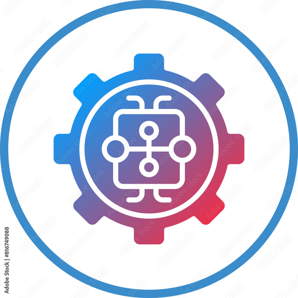 Vector Design Machine Learning Icon Style Vector Design Machine Learning Icon Style