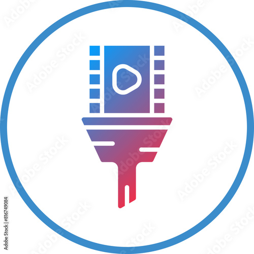 Vector Design Content Curation Icon Style