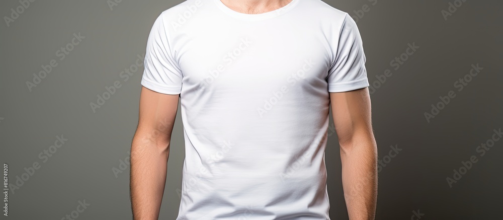 Handsome young man in a t shirt captured in a cool and casual cropped studio shot Copy space image available Handsome young man in a t shirt captured in a cool and casual cropped studio shot Copy space image available