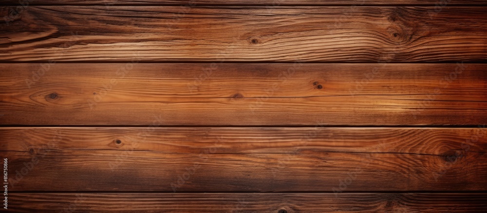 Naklejka premium Abstract copy space image with a textured brown wood background perfect for use as an empty template