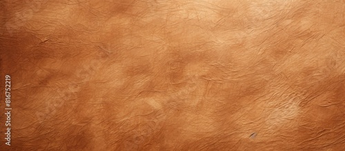 An abstract background featuring a textured mulberry paper with a brown color scheme The image provides ample copy space photo