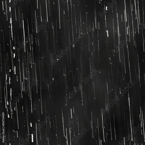 A striking black and white photo of a rain shower. Perfect for various creative projects