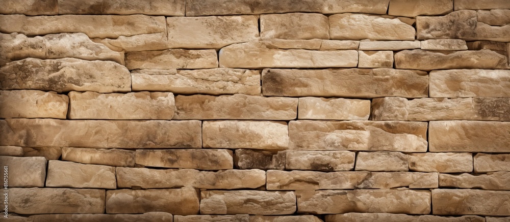 Sepia toned stone wall texture provides ample copy space in the background Sepia toned stone wall texture provides ample copy space in the background