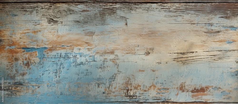 Shabby weathered wood texture as background Brown wood with remains of blue paint and scratches. copy space available Shabby weathered wood texture as background Brown wood with remains of blue paint and scratches. copy space available