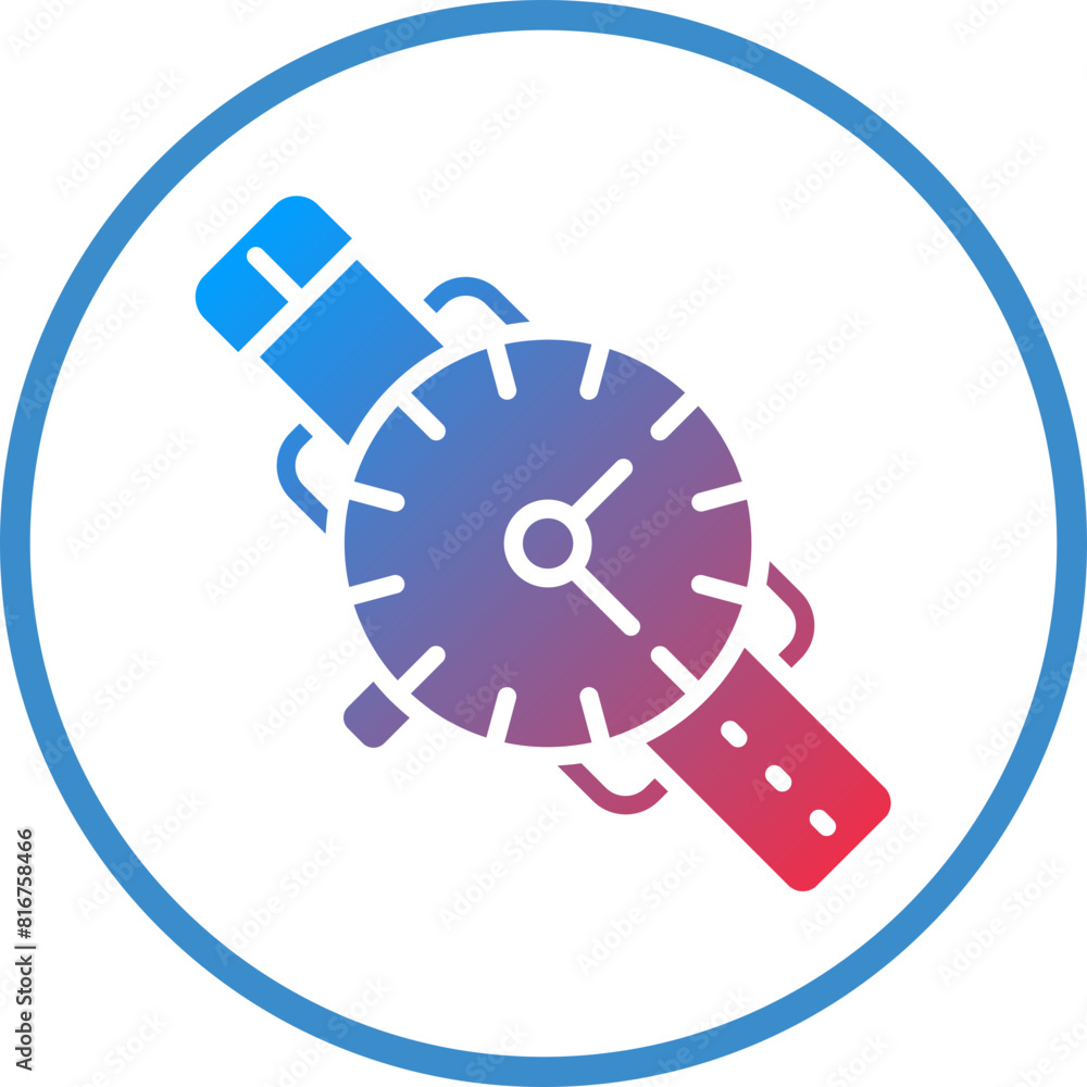 Vector Design Wristwatch Icon Style Vector Design Wristwatch Icon Style