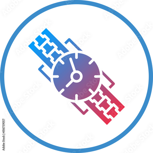 Vector Design Wristwatch Icon Style