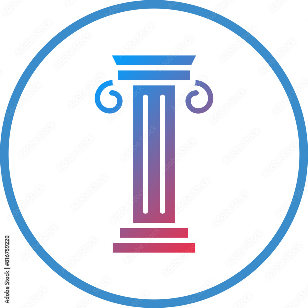 Vector Design Pillar Icon Style Vector Design Pillar Icon Style