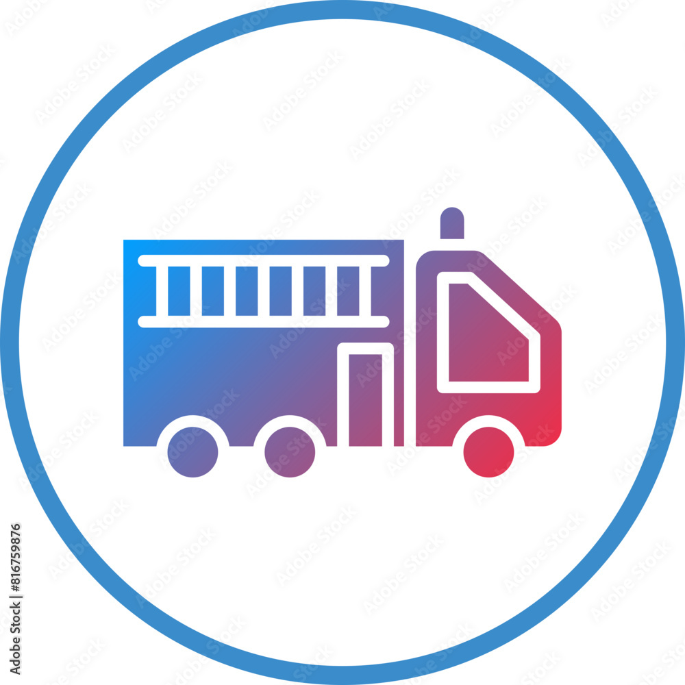 Vector Design Firefighter Truck Icon Style Vector Design Firefighter Truck Icon Style