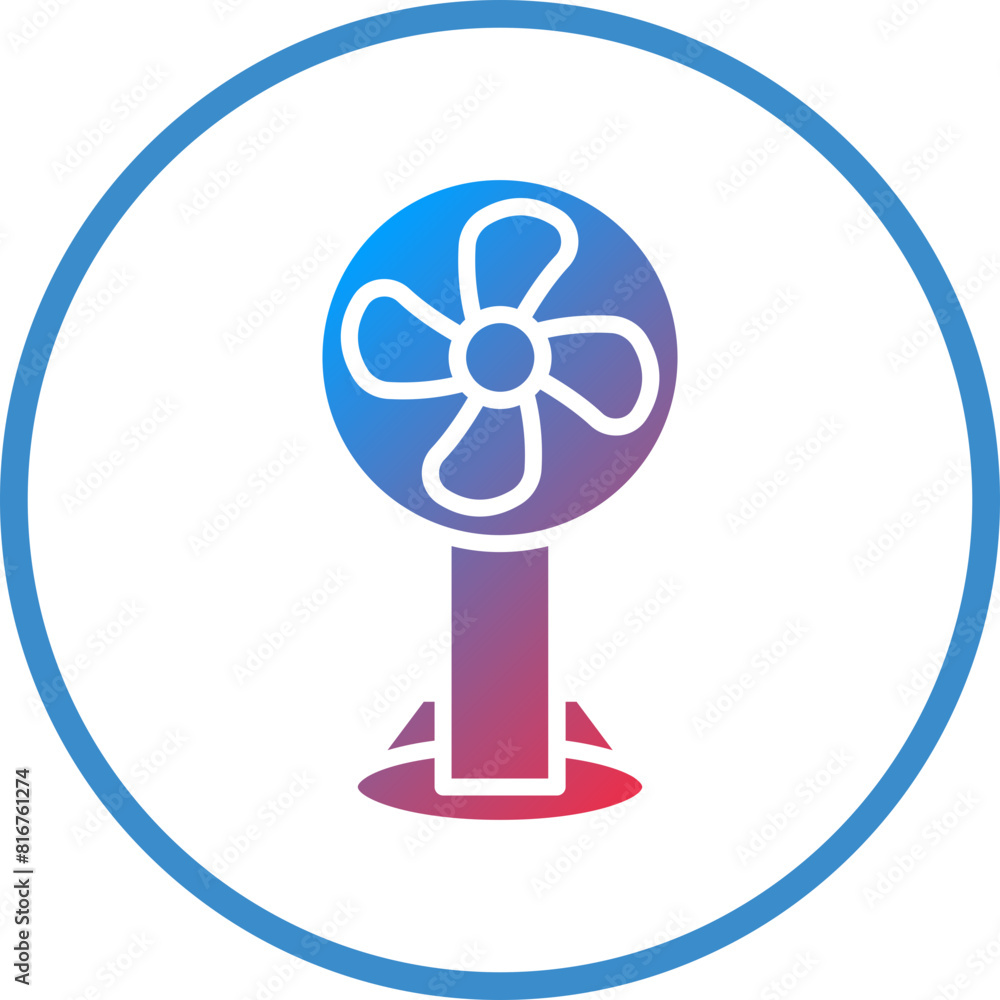 Vector Design Stand Fan Icon Style Vector Design Stand Fan Icon Style