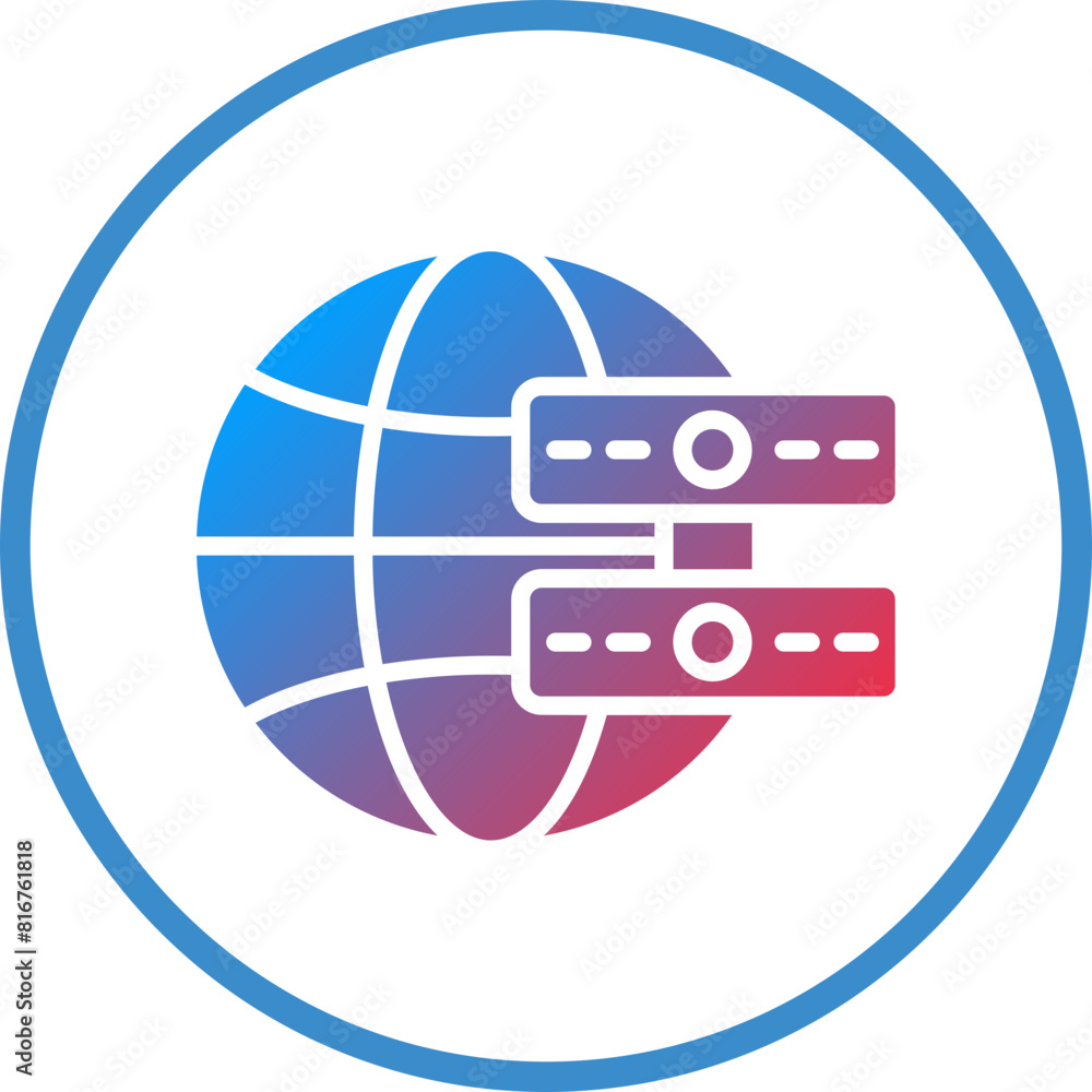 Vector Design Online Server Icon Style Vector Design Online Server Icon Style