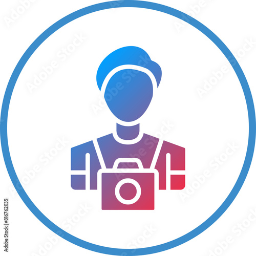 Vector Design Cameraman Icon Style