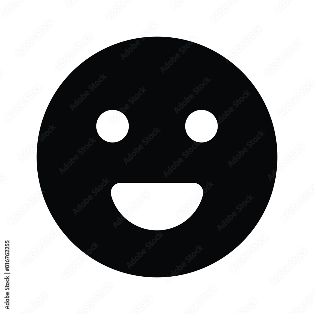 Fototapeta premium Creative vector of happy face emoji in modern style