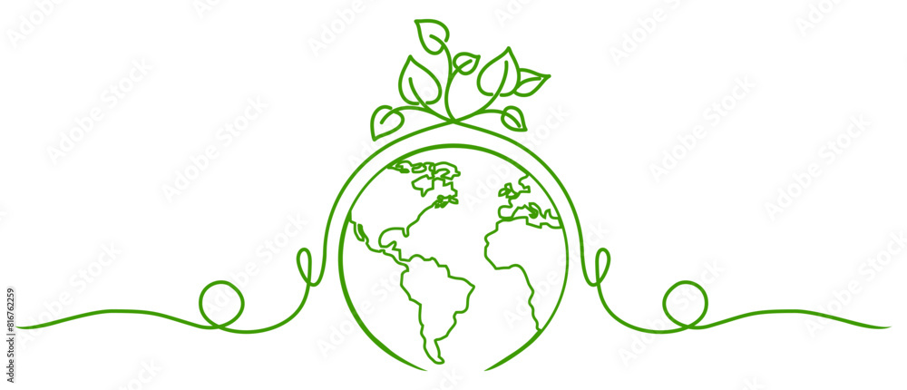 earth go green vector