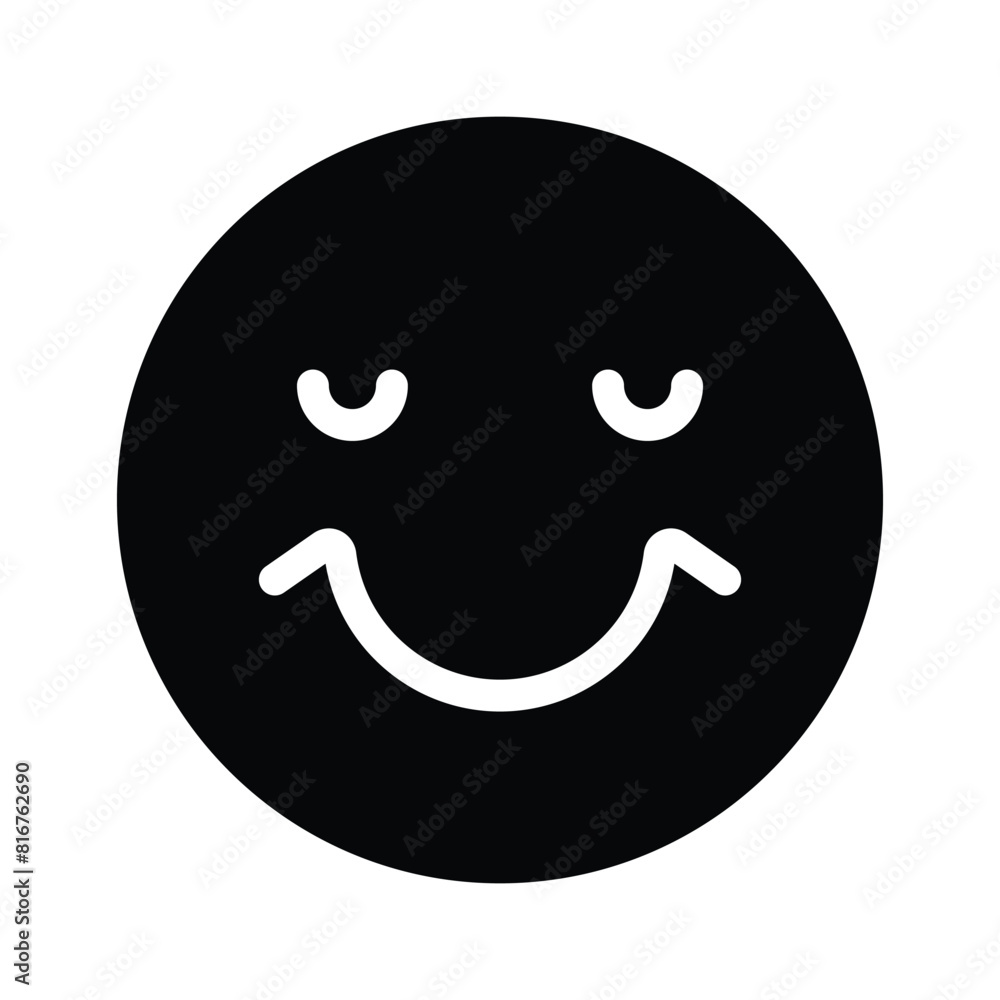 Creative vector of happy face emoji in modern style Creative vector of happy face emoji in modern style