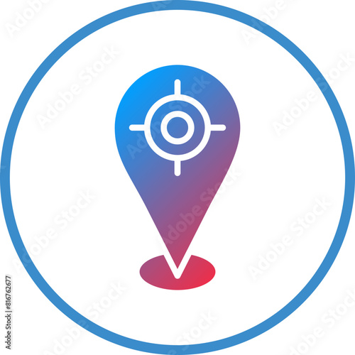 Vector Design Current Location Icon Style