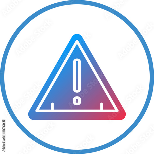 Vector Design Caution Icon Style