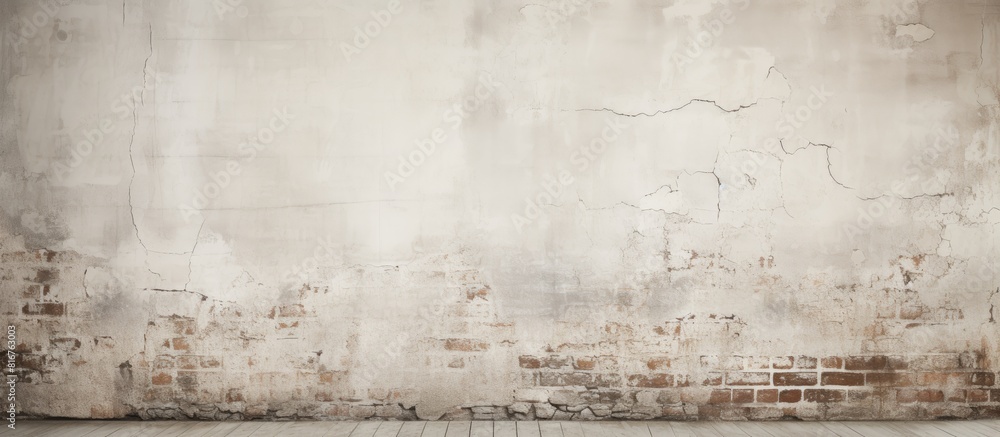 Corner old white brick wall Grunge background. copy space available Corner old white brick wall Grunge background. copy space available