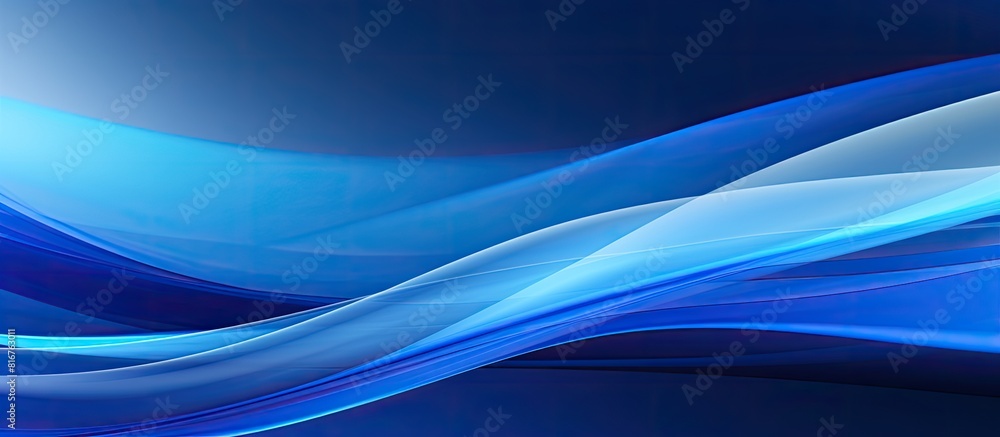 Obraz premium Blurred blue abstract background. copy space available