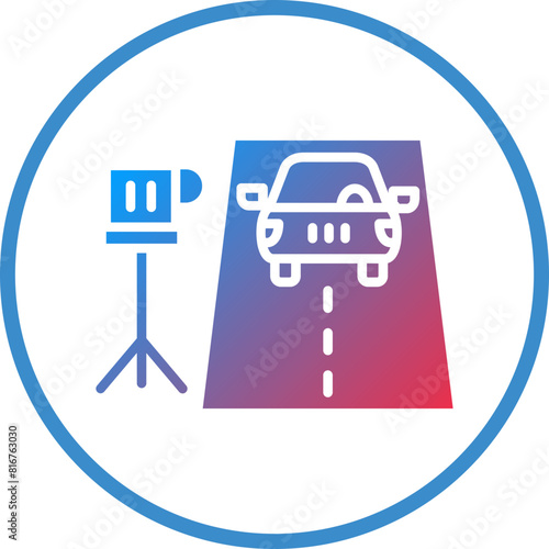 Vector Design Speed Trap Icon Style